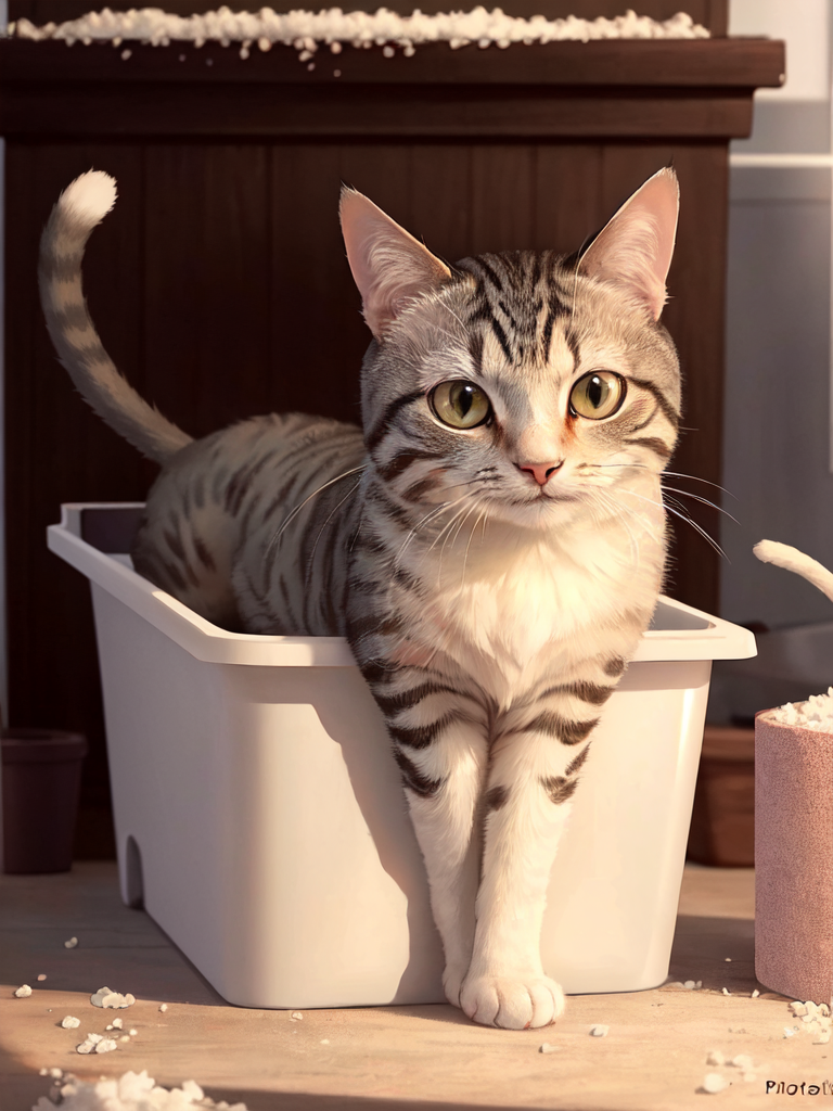 13822-2740677699-masterpiece, best quality, 8K, photorealistic, cat in cat litter box.png